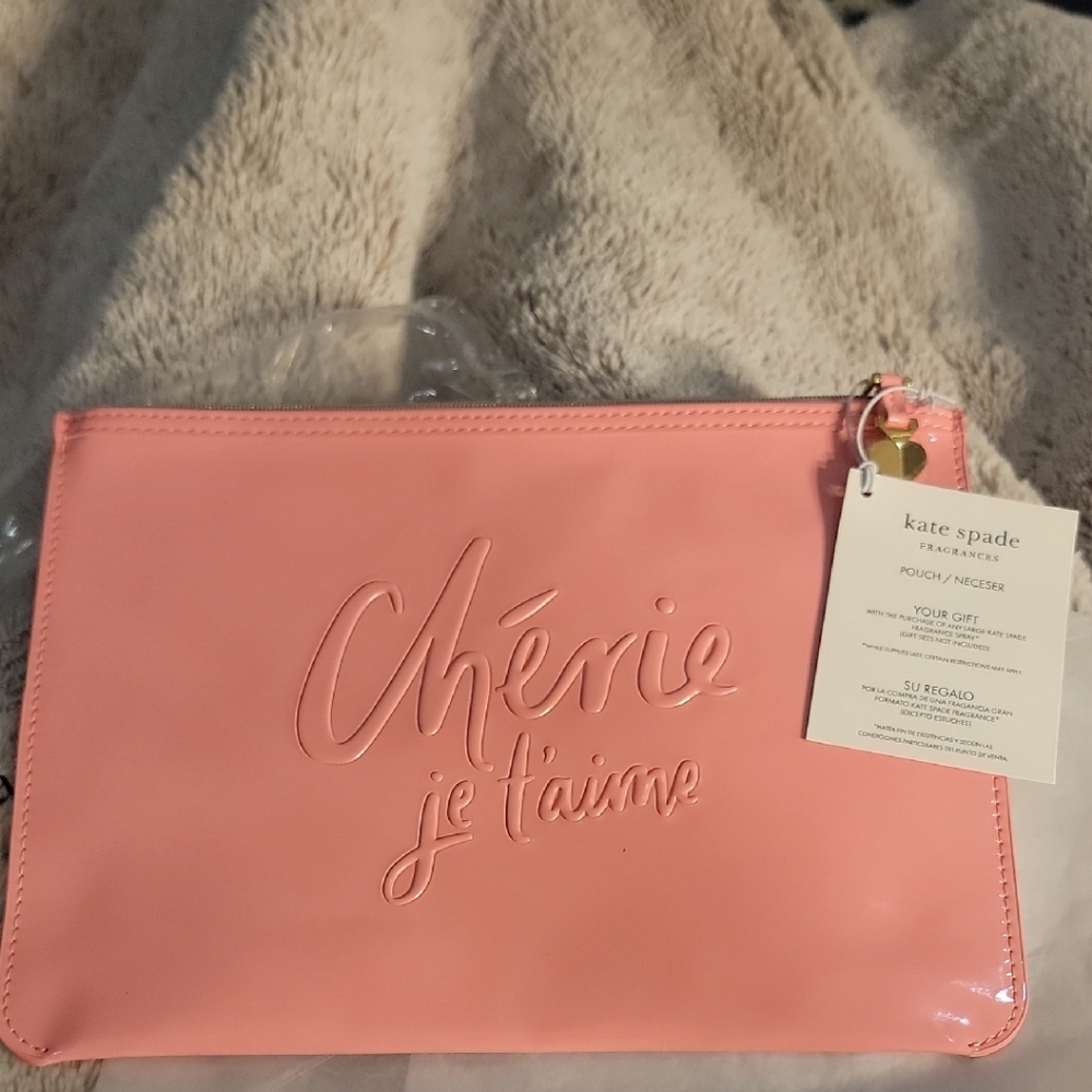 NWT Kate Spade Cherie Fragrances Pink With Gold Pouch